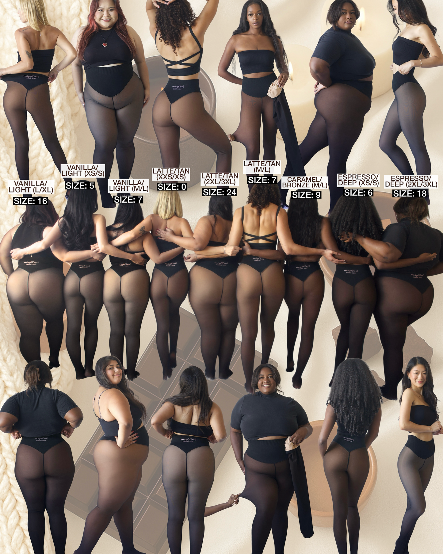 DIE VIRALEN MAGIC-LEGGINGS MIT KOMRESSIONSBUND & EINER EINZIGEN NAHT